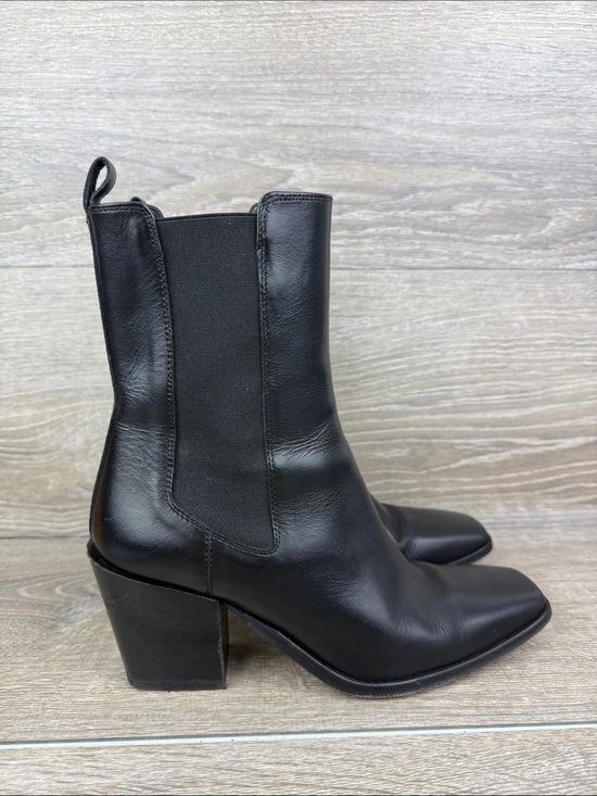 Thursday Boot Company Shoes - Thursday Boot Co SoHo Women’s S 7 Black Leather 3” Heel Pull On Chelsea Boots